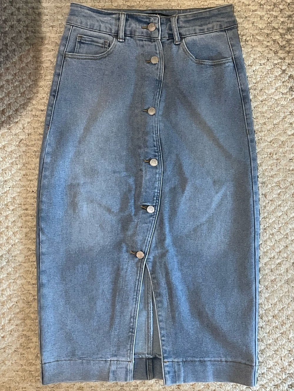 One5One Denim Buttonup Maxi Skirt